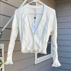 For Love And Lemons Cream Cardigan